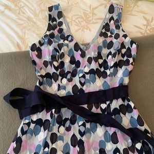 Boden Dress with ribbon tie at waist